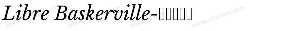 Libre Baskerville字体转换